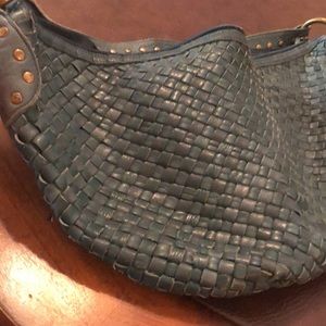 Vintage Woven leather Fossil shoulder bag